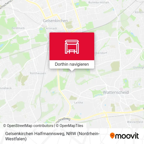 Gelsenkirchen Halfmannsweg Karte