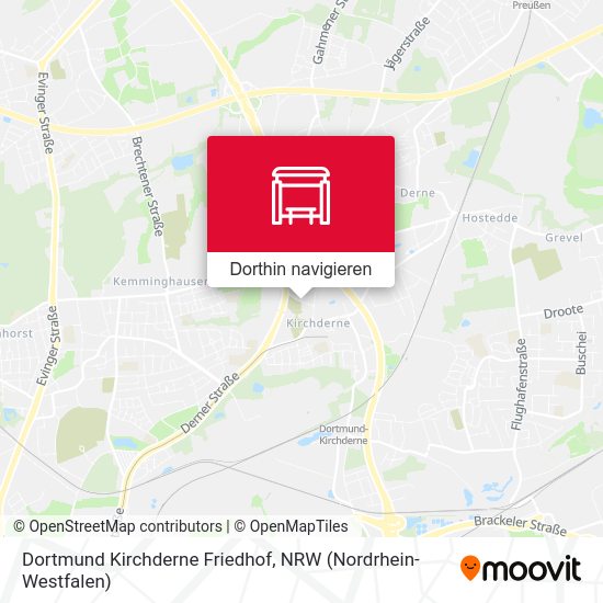 Dortmund Kirchderne Friedhof Karte
