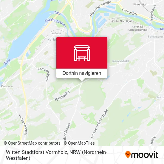 Witten Stadtforst Vormholz Karte