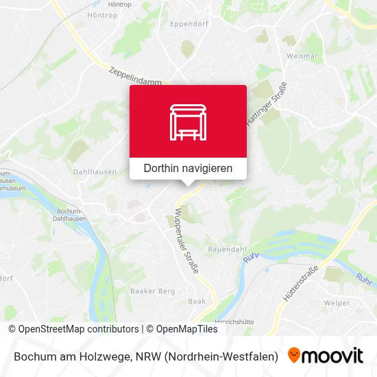 Bochum am Holzwege Karte