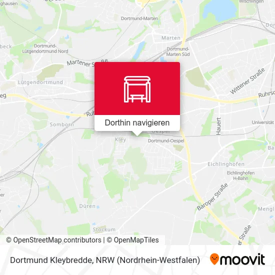 Dortmund Kleybredde Karte