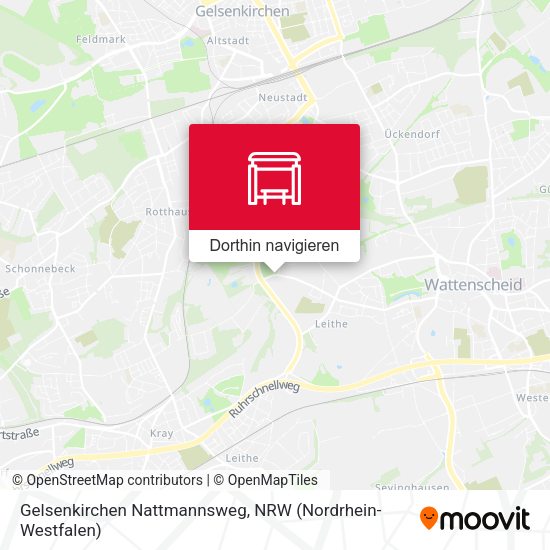 Gelsenkirchen Nattmannsweg Karte