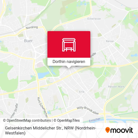 Gelsenkirchen Middelicher Str. Karte