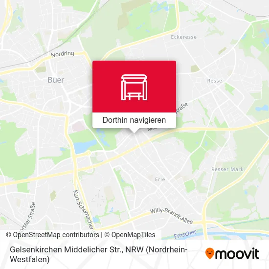 Gelsenkirchen Middelicher Str. Karte