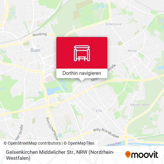 Gelsenkirchen Middelicher Str. Karte