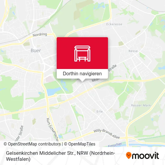 Gelsenkirchen Middelicher Str. Karte