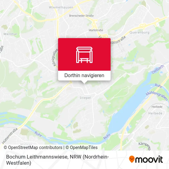 Bochum Leithmannswiese Karte