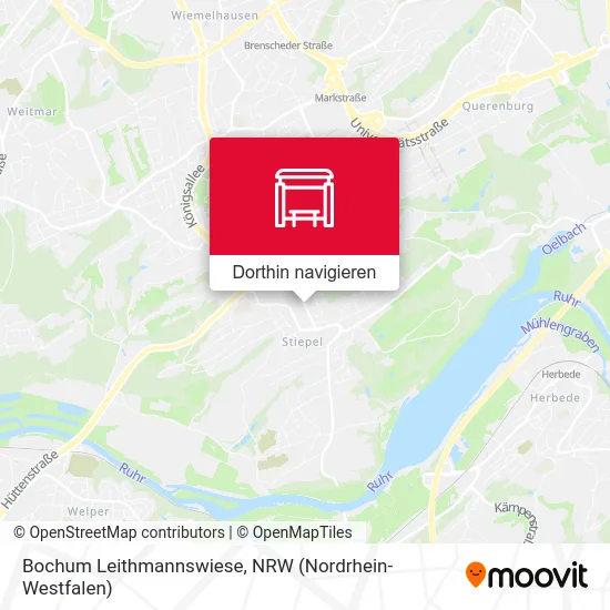 Bochum Leithmannswiese Karte