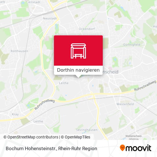 Bochum Hohensteinstr. Karte