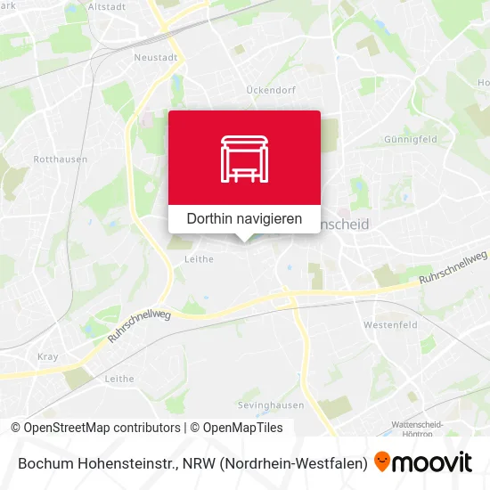 Bochum Hohensteinstr. Karte