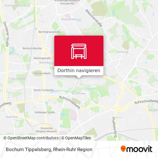 Bochum Tippelsberg Karte