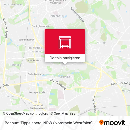 Bochum Tippelsberg Karte