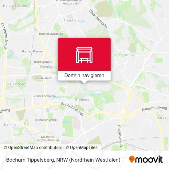 Bochum Tippelsberg Karte