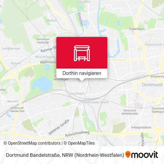 Dortmund Bandelstraße Karte