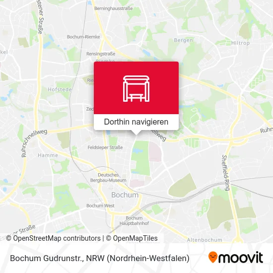 Bochum Gudrunstr. Karte