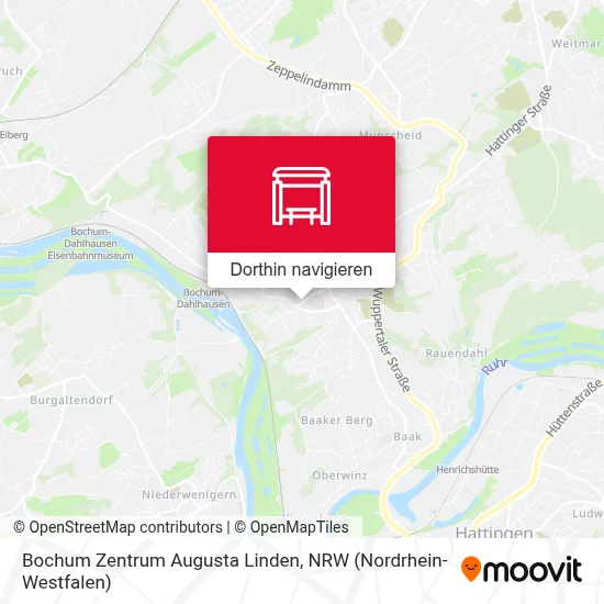 Bochum Zentrum Augusta Linden Karte