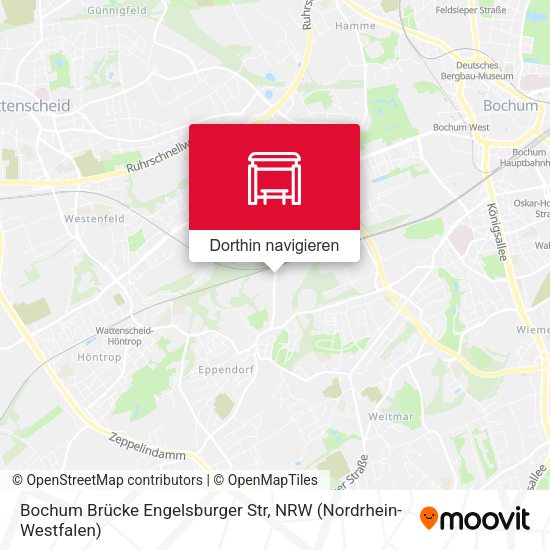 Bochum Brücke Engelsburger Str Karte