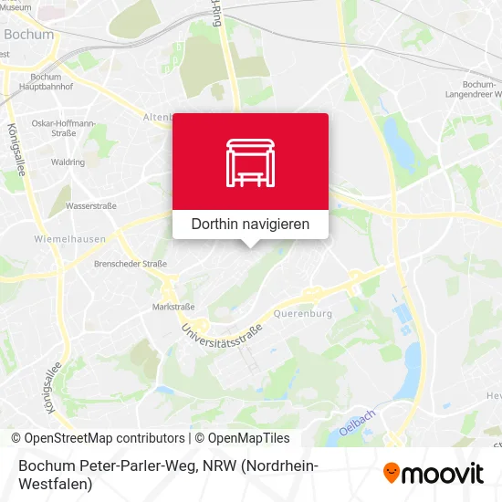 Bochum Peter-Parler-Weg Karte