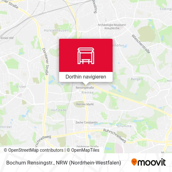 Bochum Rensingstr. Karte