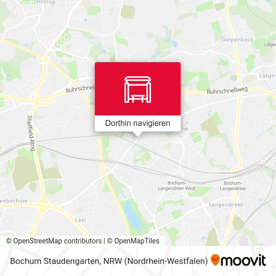 Bochum Staudengarten Karte