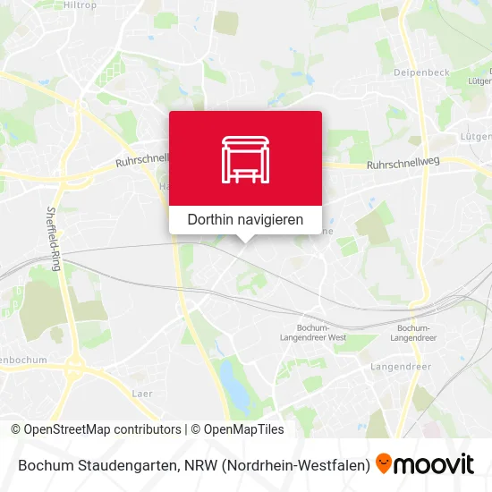 Bochum Staudengarten Karte