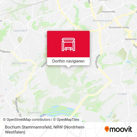 Bochum Stemmannsfeld Karte
