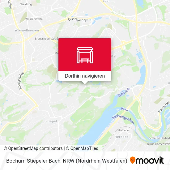 Bochum Stiepeler Bach Karte