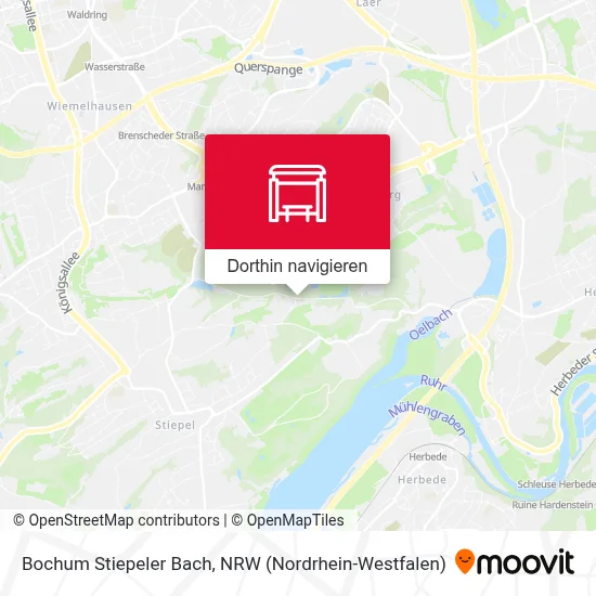 Bochum Stiepeler Bach Karte