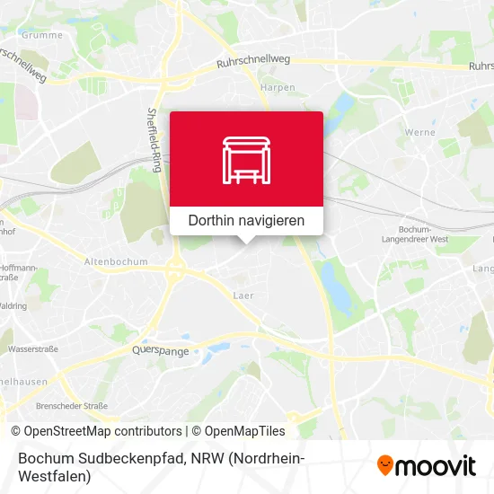 Bochum Sudbeckenpfad Karte