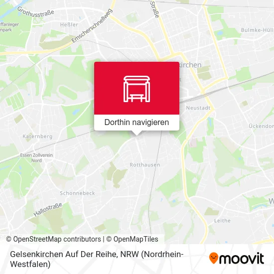 Gelsenkirchen Auf Der Reihe Karte