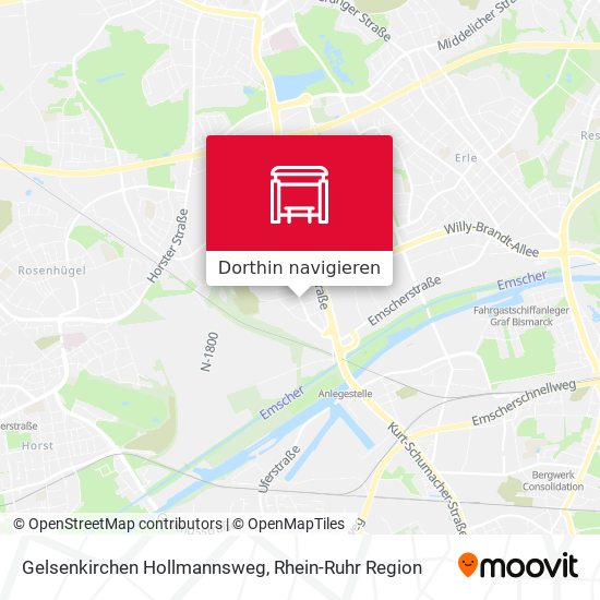 Gelsenkirchen Hollmannsweg Karte