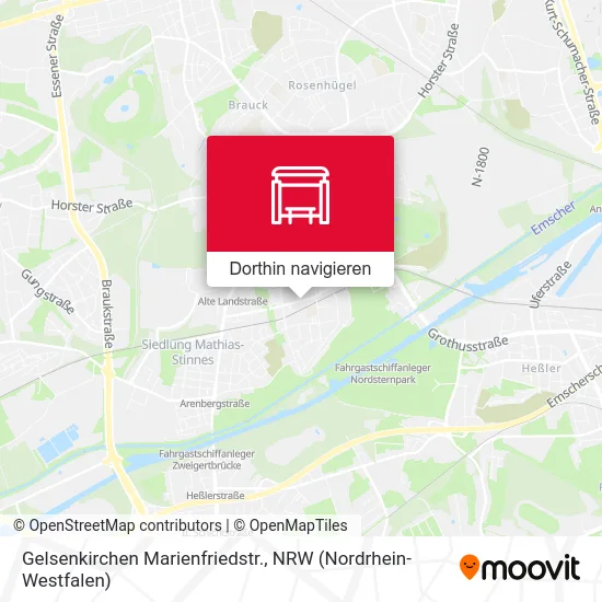 Gelsenkirchen Marienfriedstr. Karte