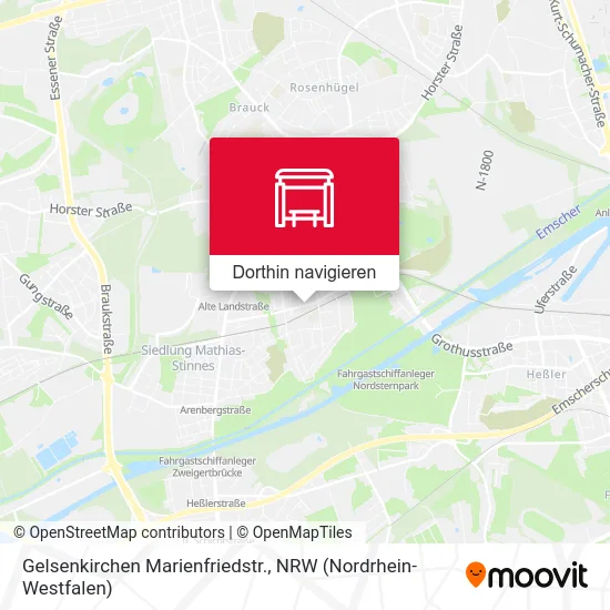 Gelsenkirchen Marienfriedstr. Karte