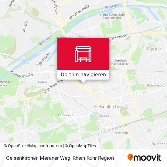 Gelsenkirchen Meraner Weg Karte