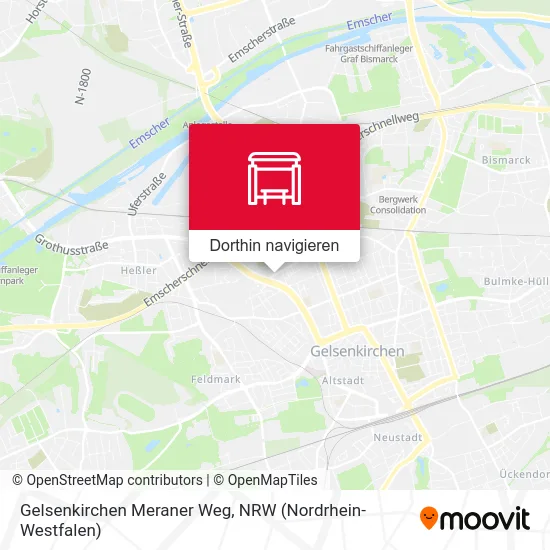 Gelsenkirchen Meraner Weg Karte