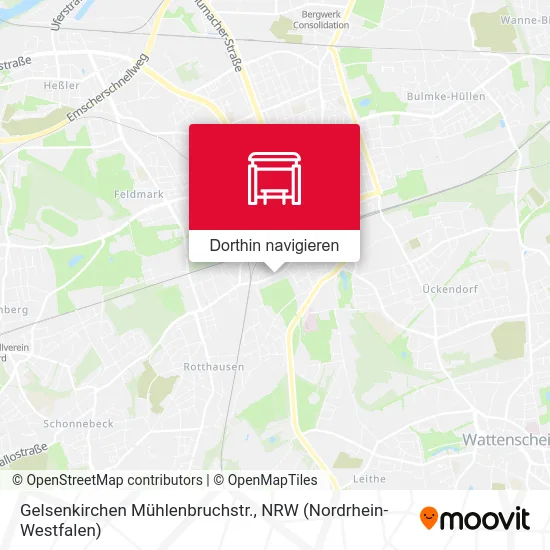 Gelsenkirchen Mühlenbruchstr. Karte