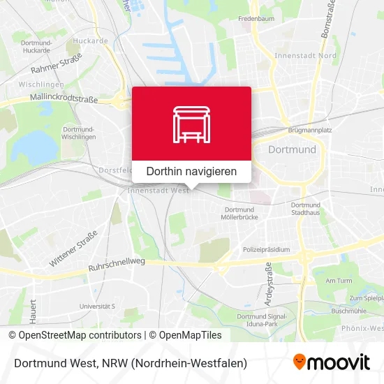 Dortmund West Karte