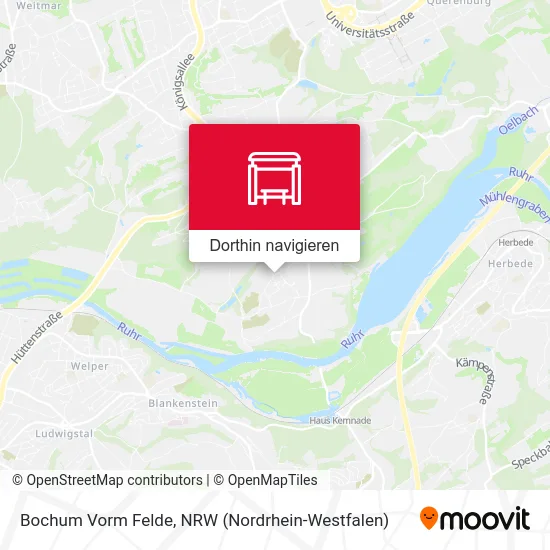 Bochum Vorm Felde Karte