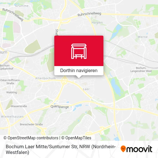 Bochum Laer Mitte/Suntumer Str Karte