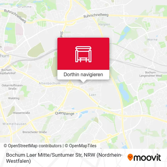 Bochum Laer Mitte/Suntumer Str Karte