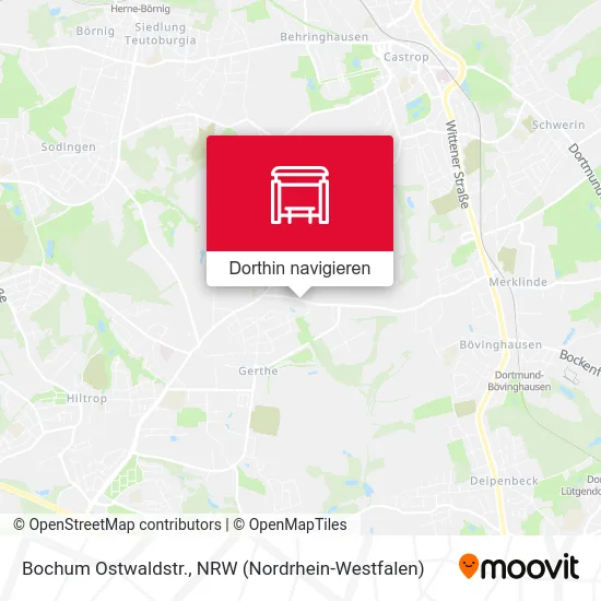 Bochum Ostwaldstr. Karte