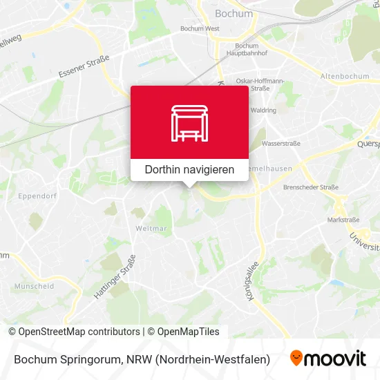 Bochum Springorum Karte