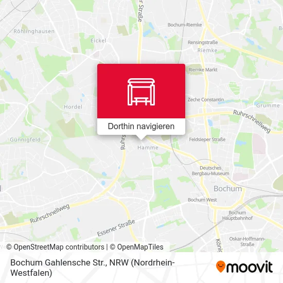 Bochum Gahlensche Str. Karte