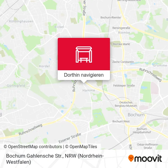 Bochum Gahlensche Str. Karte