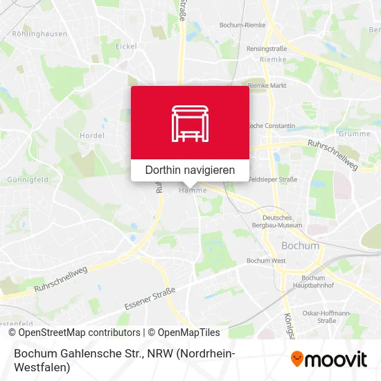 Bochum Gahlensche Str. Karte