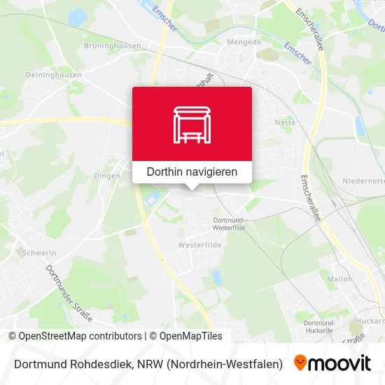Dortmund Rohdesdiek Karte