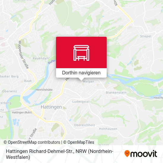 Hattingen Richard-Dehmel-Str. Karte
