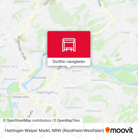 Hattingen Welper Markt Karte