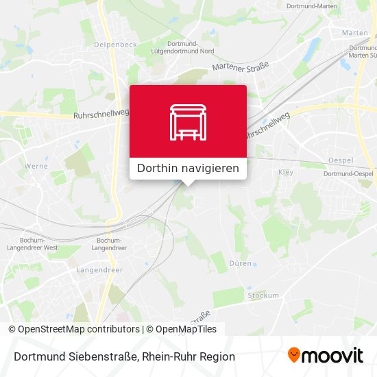 Dortmund Siebenstraße Karte