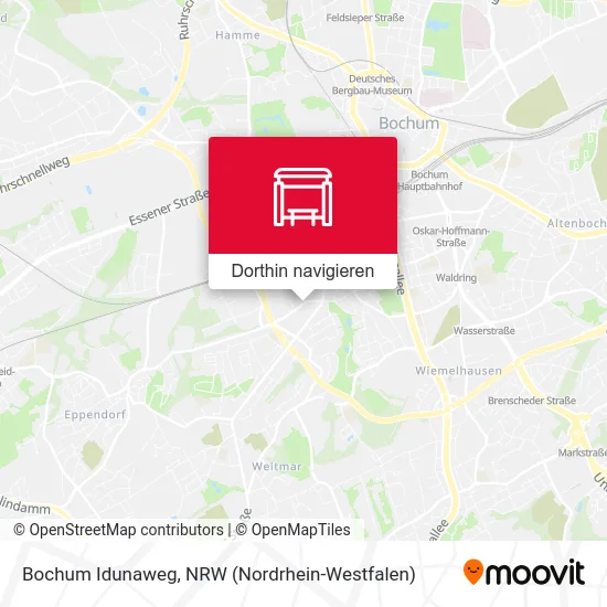 Bochum Idunaweg Karte